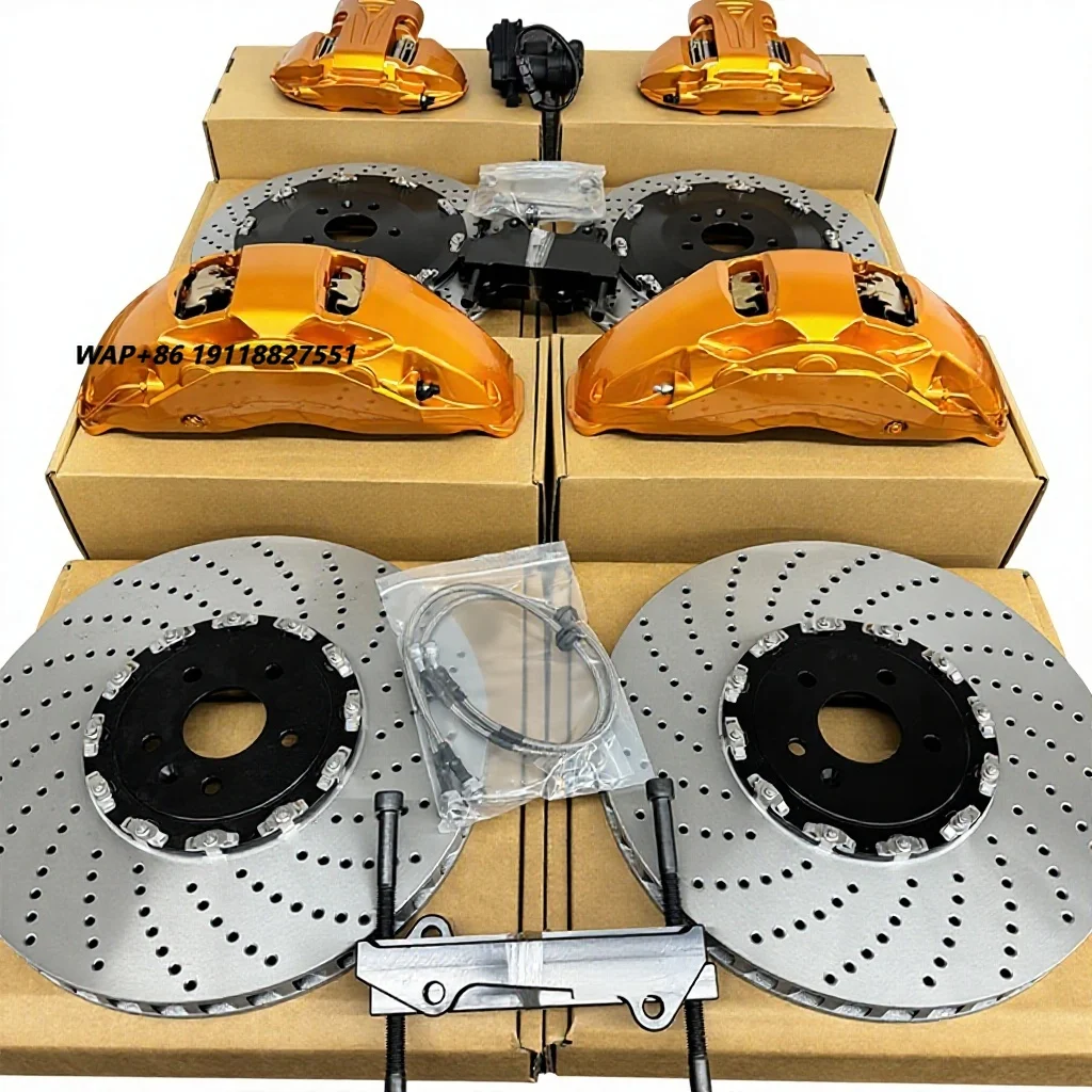 

Front 10Pot and Rear EPB 4Pot Brake Caliper Kit with Custom High-Performance Discs and Pads Fits Dodge RAM1500 AK