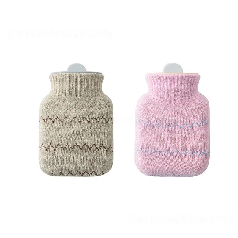 Silicone Hot Water Bottle Water Warm Water Bag Warm Hand Warmers Mini Portable Explosion-proof Plush Warm Baby Students