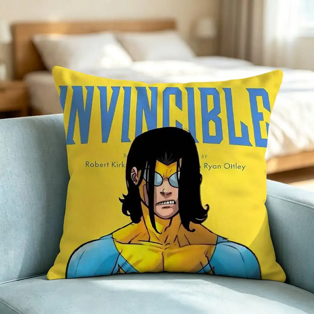 Invincible Variants Omni-Mark  Square Double-Sided printed Pillow Case Bedroom Bedside Pillow Sofa Cushion Cover Gift