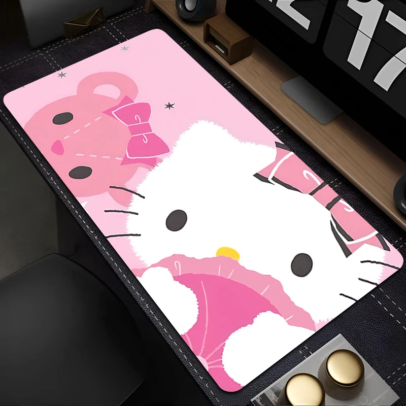

Коврик для мыши Hello Kitty 90x40 см, аксессуары для аниме-игр, коврик для клавиатуры Varmilo, настольный коврик, коврик для геймеров, коврик для ПК, коврик для мыши