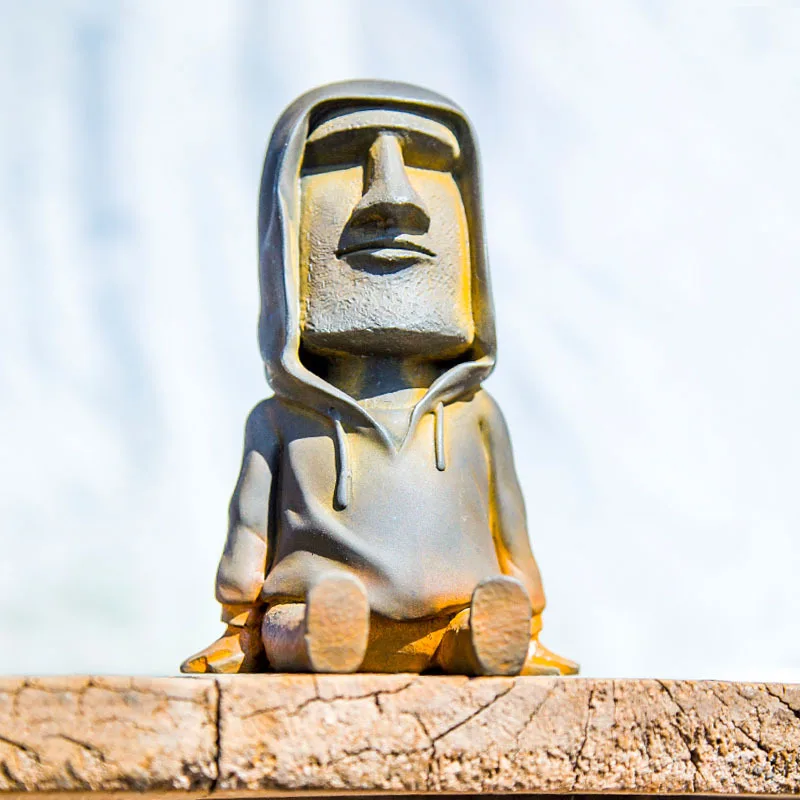 

Креативная скандинавская имитация чугуна, пасхальная сидячая фигура, настольные украшения, кабинет, гостиная, домашний декор, скульптура, орнамент