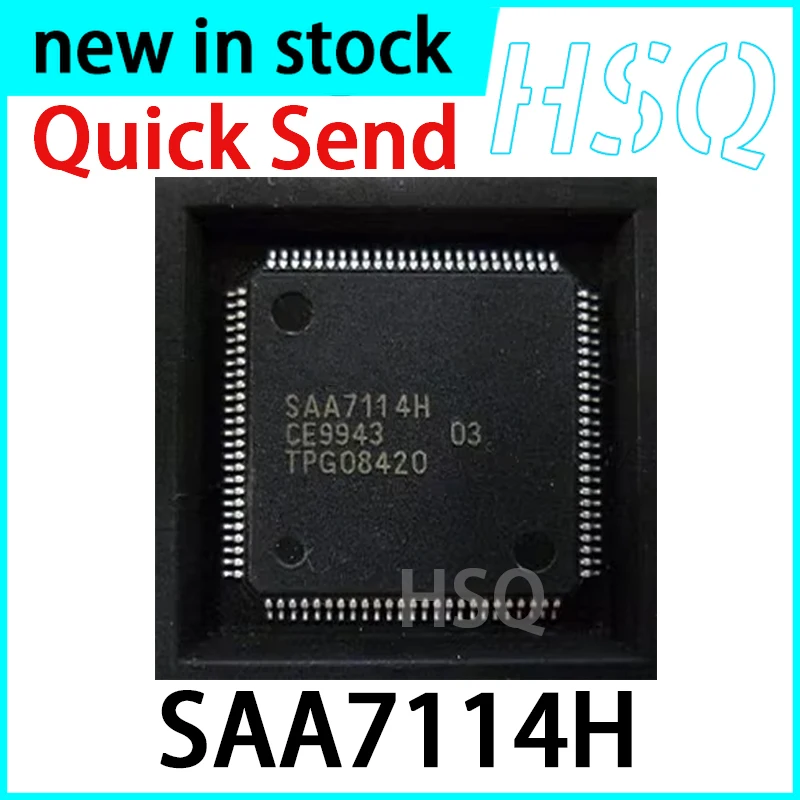 1PCS New SAA7114H SAA7114H/V2 TQFP100 Video Decoder with Filter Chip