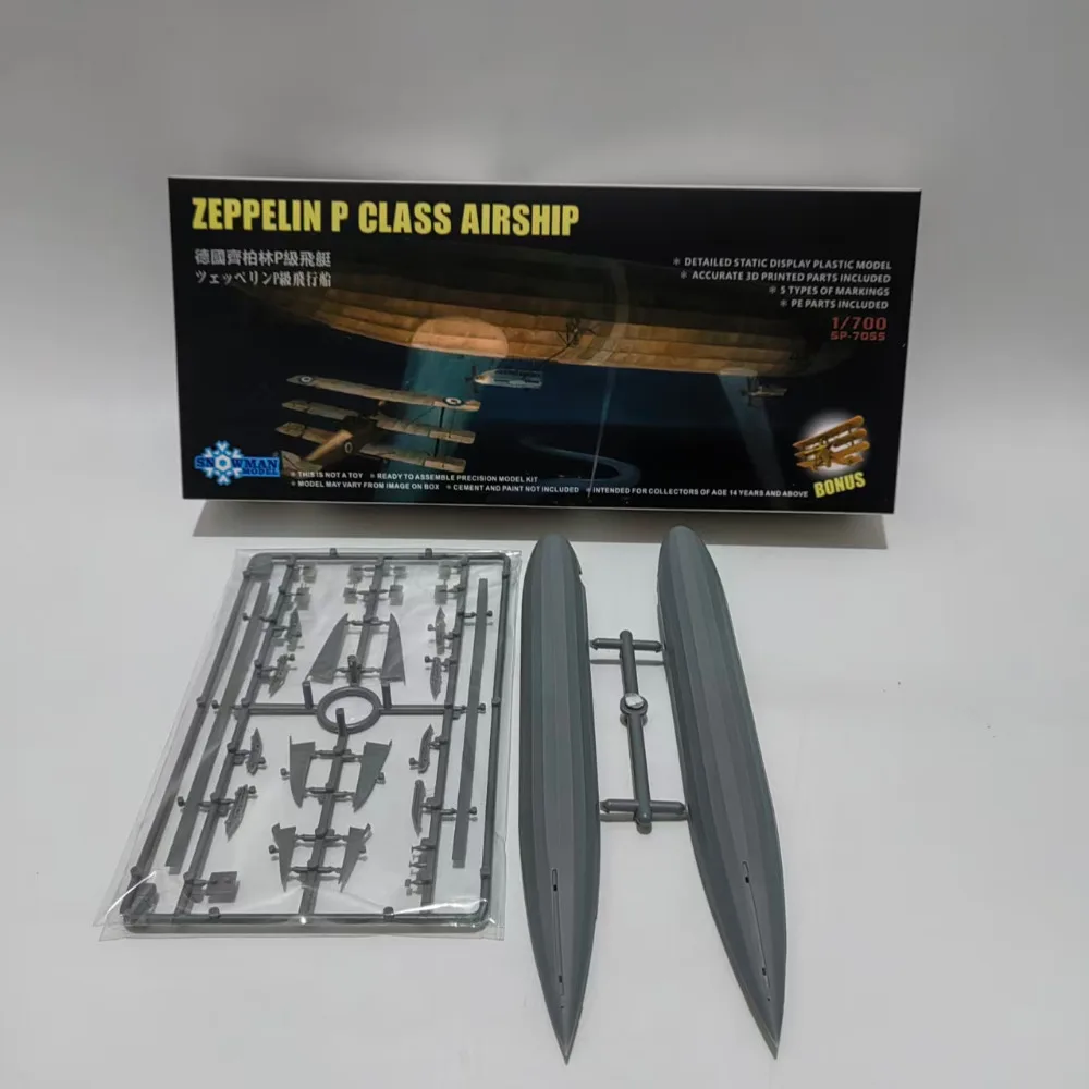 

SNOWMAN MODEL SP-7055 1/700 Scale German Zeppelin Airship P-class 1910 Assemble Plastic Model Kit