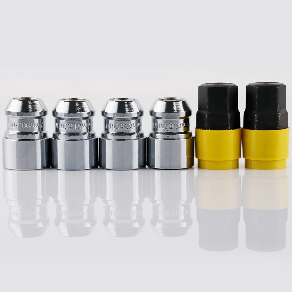 M12X1.5 M12X1.25 High Quality Anti-theft 36mm Security Steel Wheel Lock Lug Nuts Locking nut 4pcs nuts+2keys