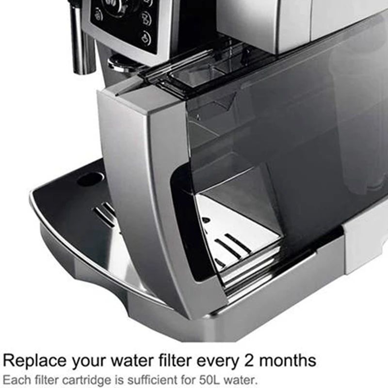 10PCS Water Filter For Delonghi Coffee Machine DLSC002 ECAM, Esam, ETAM, BCO, EC 680EC800