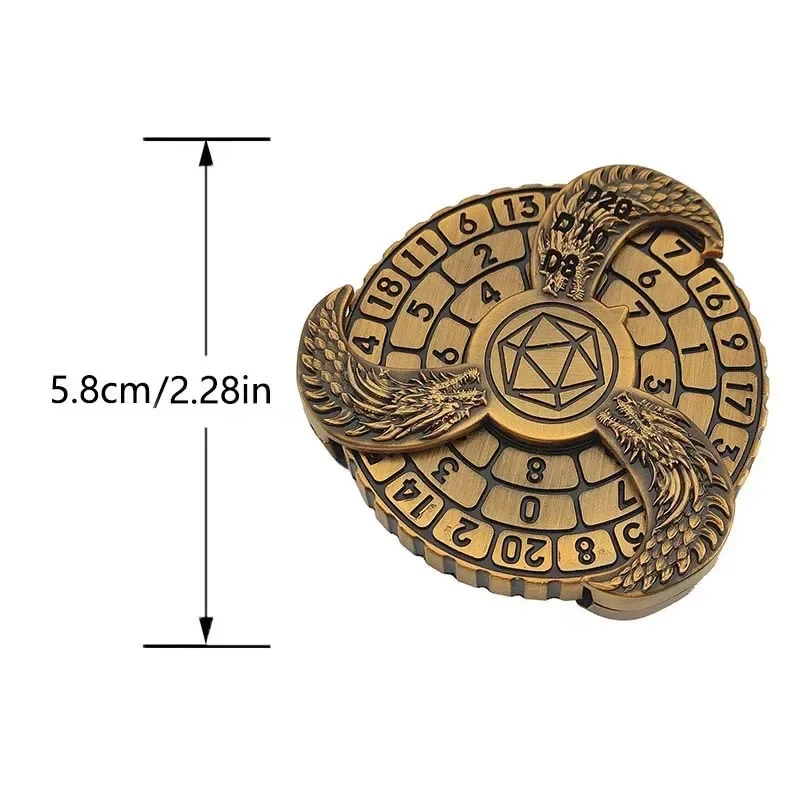 Fidget spinner alívio do estresse brinquedo de metal anti-stress lidar com giroscópio rolo aliviar o estresse reduzindo gadgets de mesa
