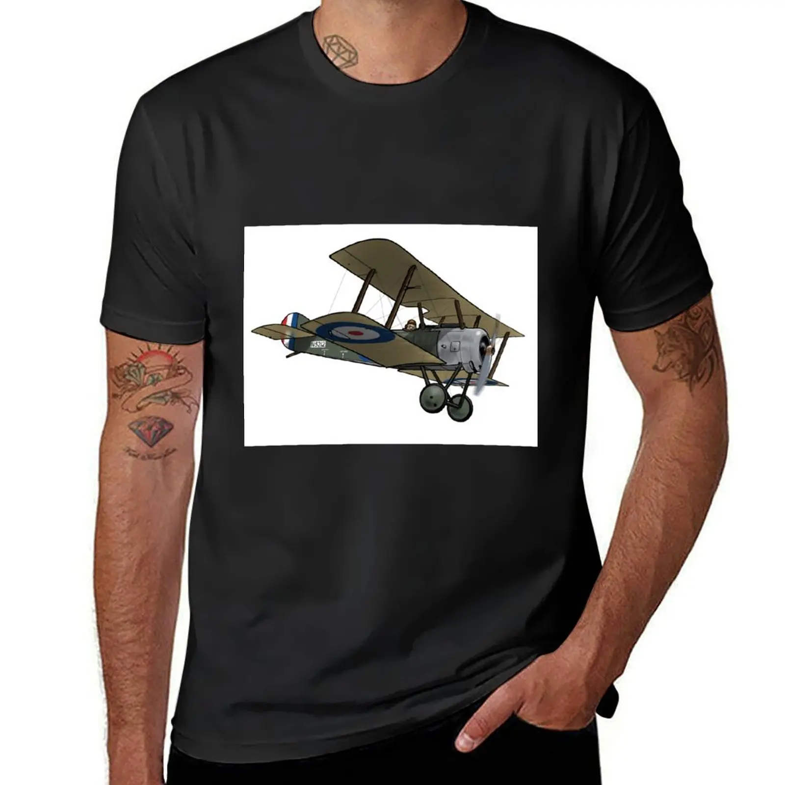 Sopwith Pup by Edward Ward T-Shirt kawaii clothes oversizeds boys whites Short sleeve tee men