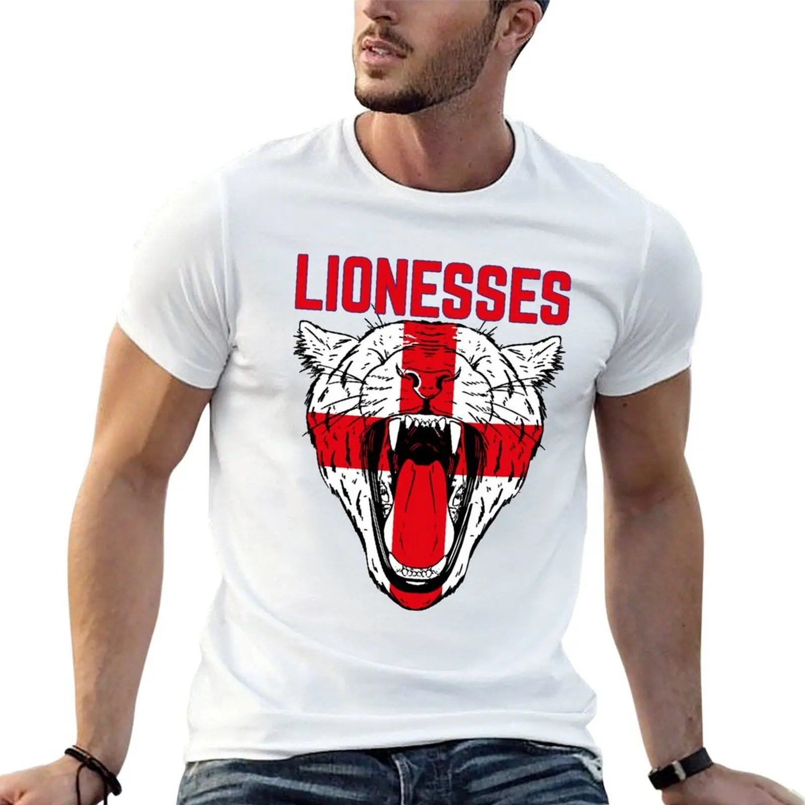 

England's Lionesses Euro Football England Football Team T-Shirt t shirts cotton 100% man tshirt man t shirt heavy cotton T-shirt