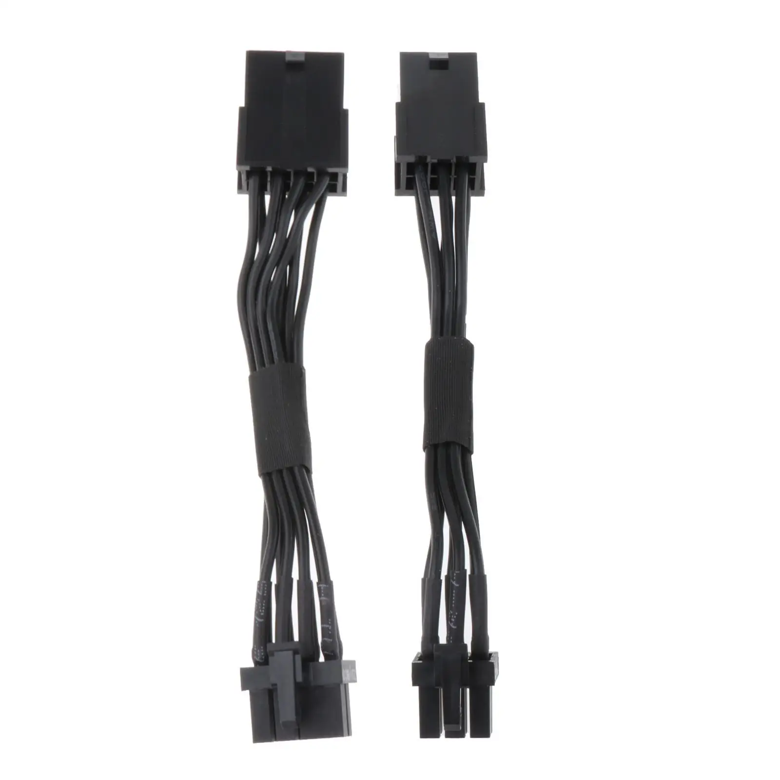 Graphics Card Cable 6P 8P Data Flexible Right Angle 18AWG 10cm Male Female