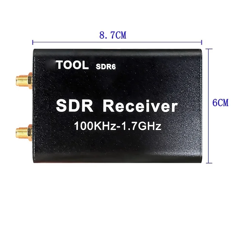 Stylish-SDR6 RTL-SDR Receiver 100Khz-1.7Ghz  SDR Software Signal Receiver Radio Aviation Shortwave Wideband RTL2832U+R820T