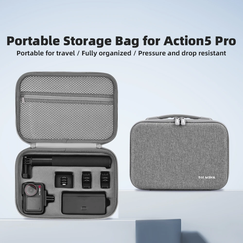 For DJI Action 5Pro Storage Bag Sports Camera Shoulder Crossbody Bag Handy Carrying Case Accessories