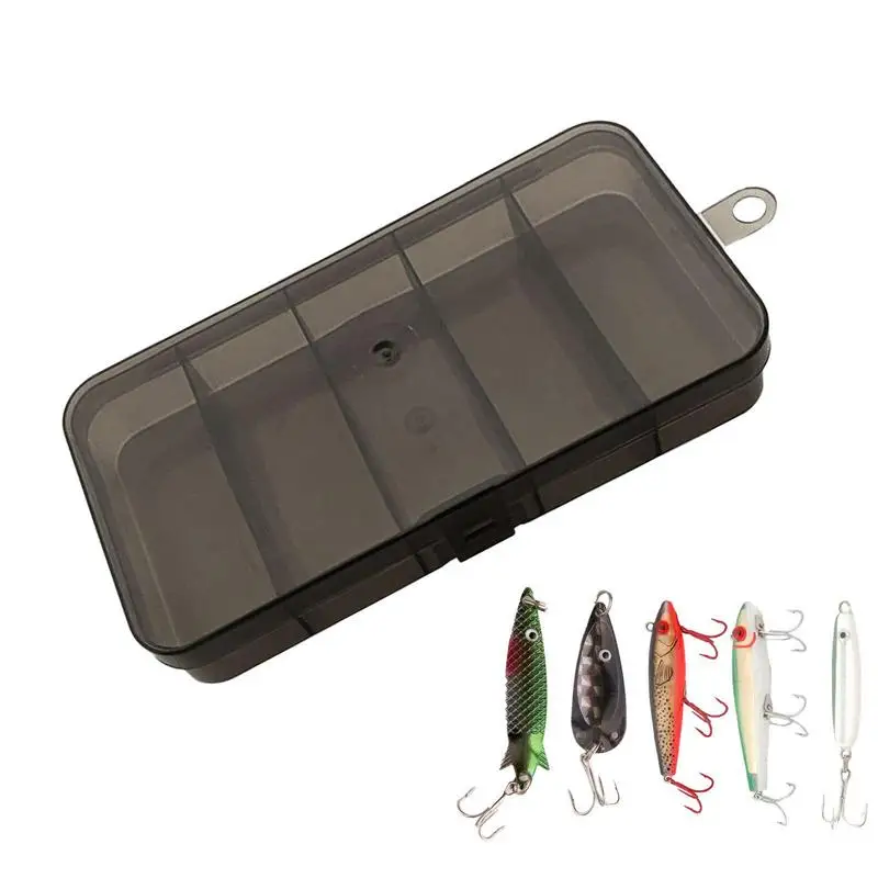 Fishing Tackle Accessory Box Lure 5 Grid Luya Storage Box For Fishing Sealed Fishing Tool Box For bait Lures And Hooks