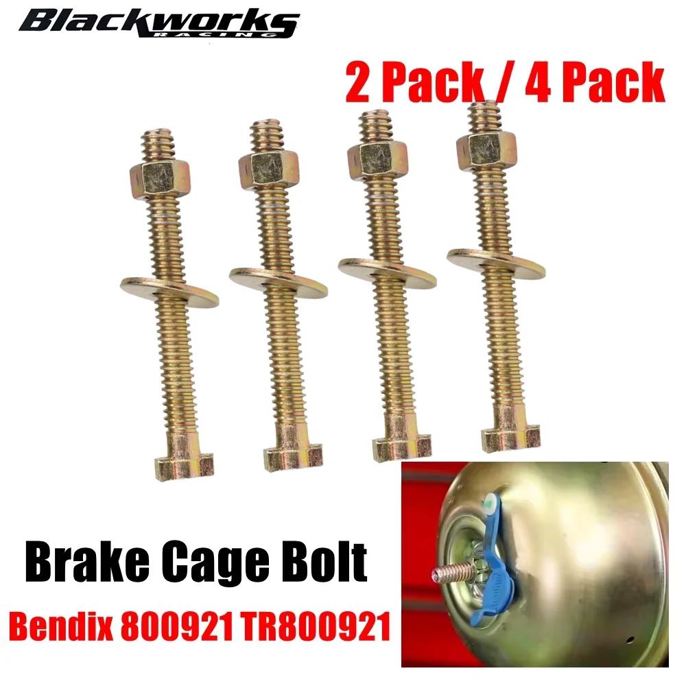 800921 2Pcs/4Pcs Brake Cage Bolt, Release Bolt Cage Bolt for Air Spring Brake Chamber Repair Replaces Bendix TR800921