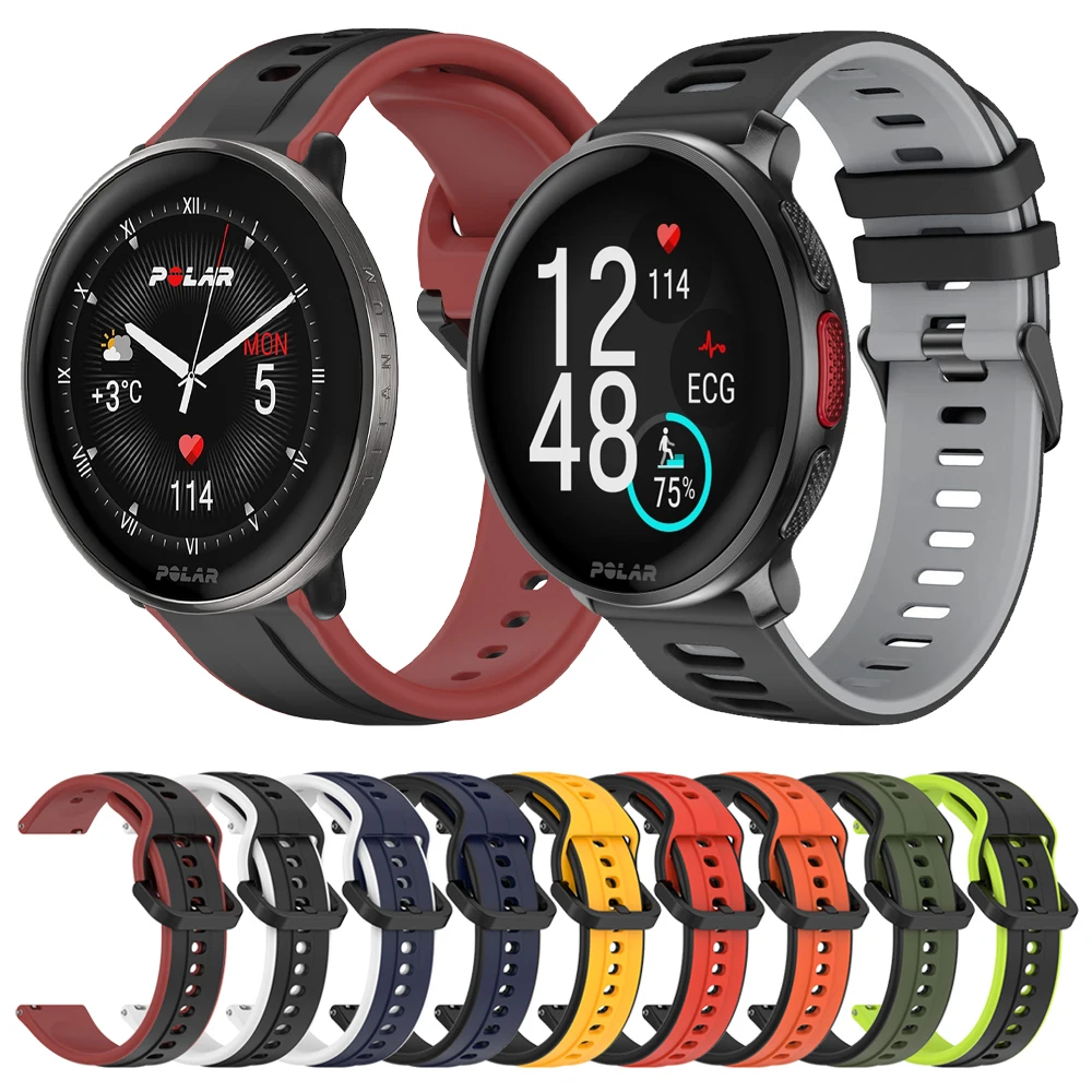 Easyfit Sport Silicone Strap For POLAR VANTAGE V3 M2 M/GRIT X Pro/IGNITE 3 2/UNITE Band Watchband Wriststrap Bracelet Accessorie