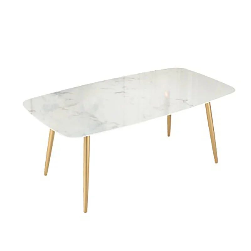 

Обеденный стол из скандинавского мрамора, обеденный стол для небольшой квартиры, гостиной, современный ресторан, десертный магазин, обеденный стол из каменной плиты и
