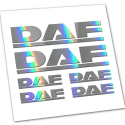 x6 pieces For DAF truck vinyl decals, graphics, body glass window stickers