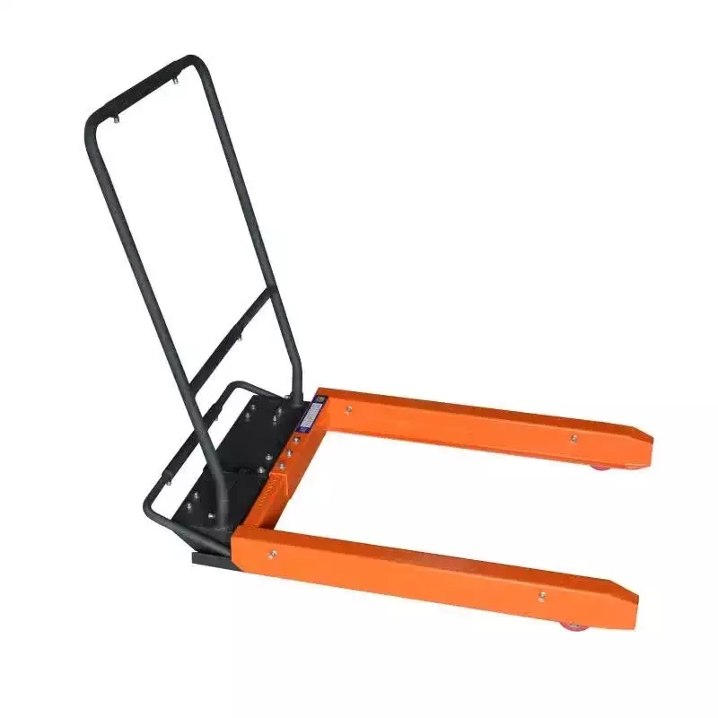 New  Mini 250kg Capacity Turnover Box Cart Truck Trolley Manual Forklift Nylon/PU Wheels BV CE Certified for