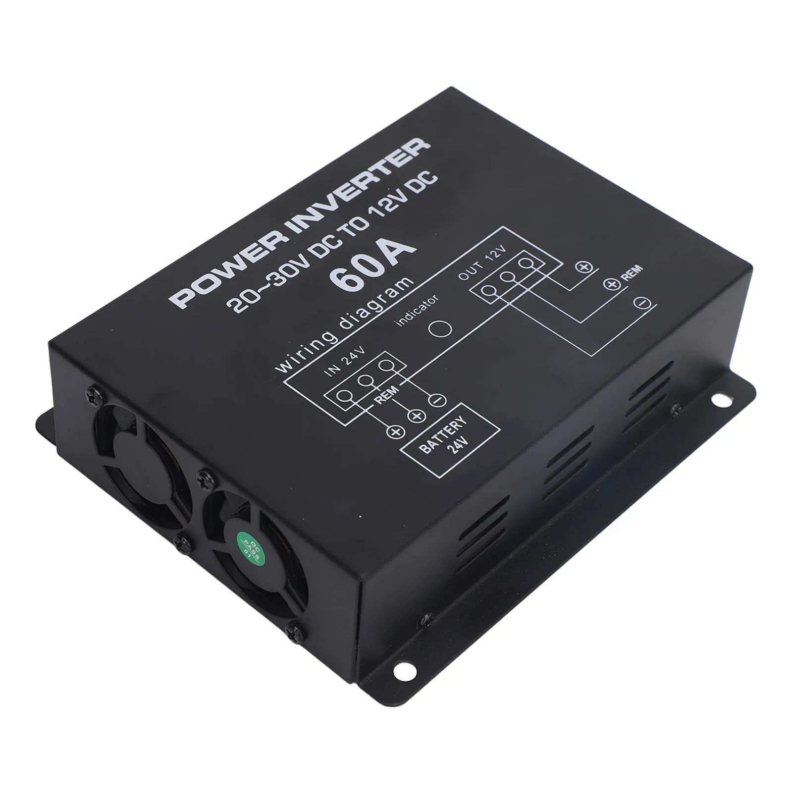 

DC 24V to 12V Step Down Converter (60A, with Temperature Control, Voltage Reducer) - for Cars Trucks RVs SUVs Buses - Durable