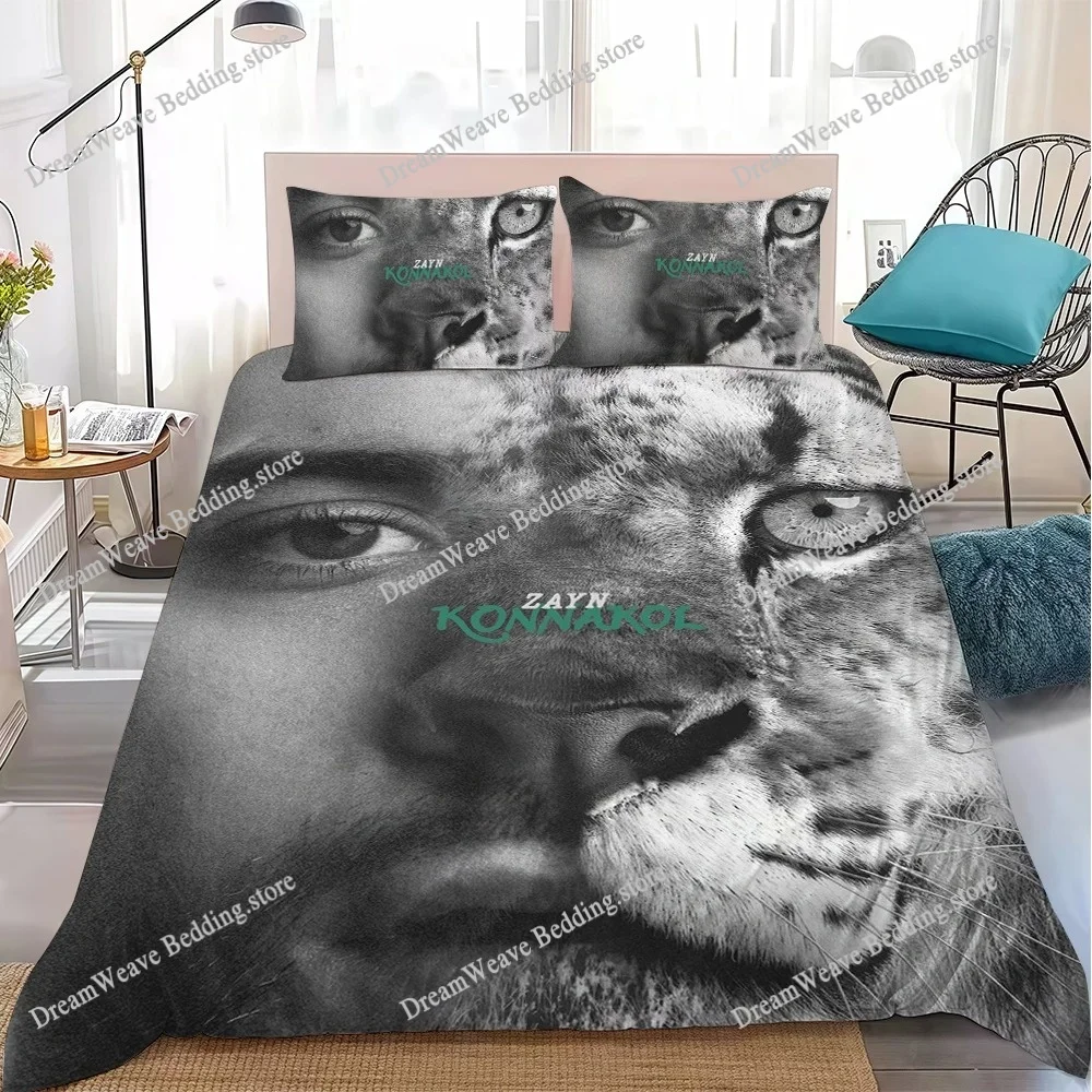 Hot Singer ZAYN Duvet Cover Set Home Style Bedding Soft Laundry Cotton Bed Student Dormitory Gift