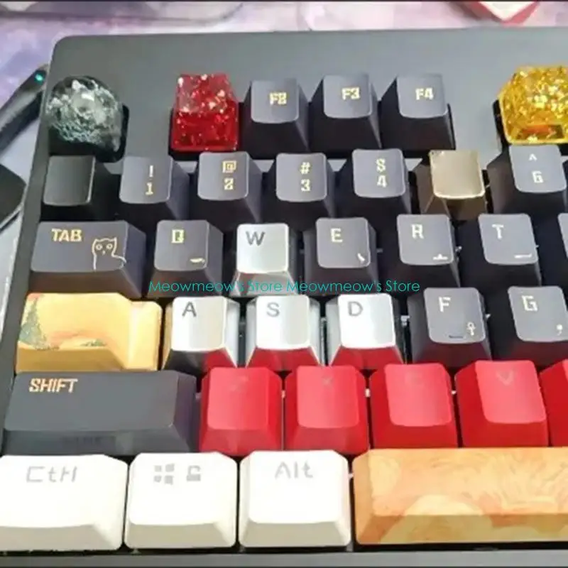 W91A قابلة للتخصيص من سبيكة الزنك سبيكة المحفورة محفورة الدقة لمفاتيح توجيهات WASD مفاتيح مفاتيح لوحات المفاتيح الميكانيكية