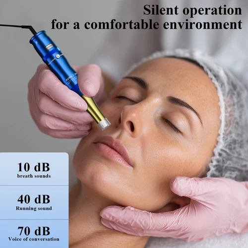 Imagen 2 del producto Deergirl-Kit de máquina para maquillaje permanente inalámbrico, kit de tatuaje de cejas, Motor Sin Núcleo, pluma de cejas Microblading con aguja para cejas