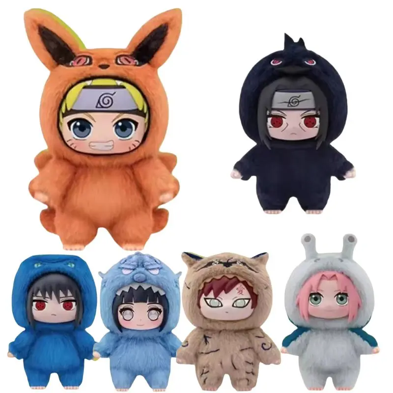 탑 토이 오리지널 Eaki 나루토 블라인드 박스 Shippuden Beast 파티 시리즈 봉제 인형 귀여운 남성 인형 성인 선물