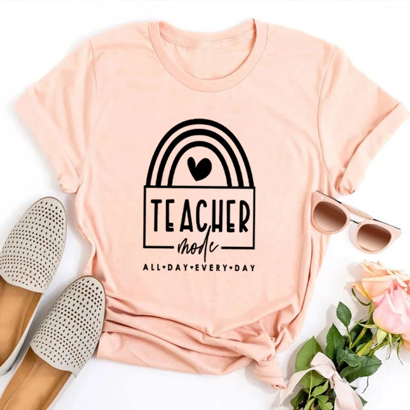 Teacher Shirt Summer T Shirt for Women Second Grade Teacher Tshirt Harajuku Casual Graphic Tees Women Vintage