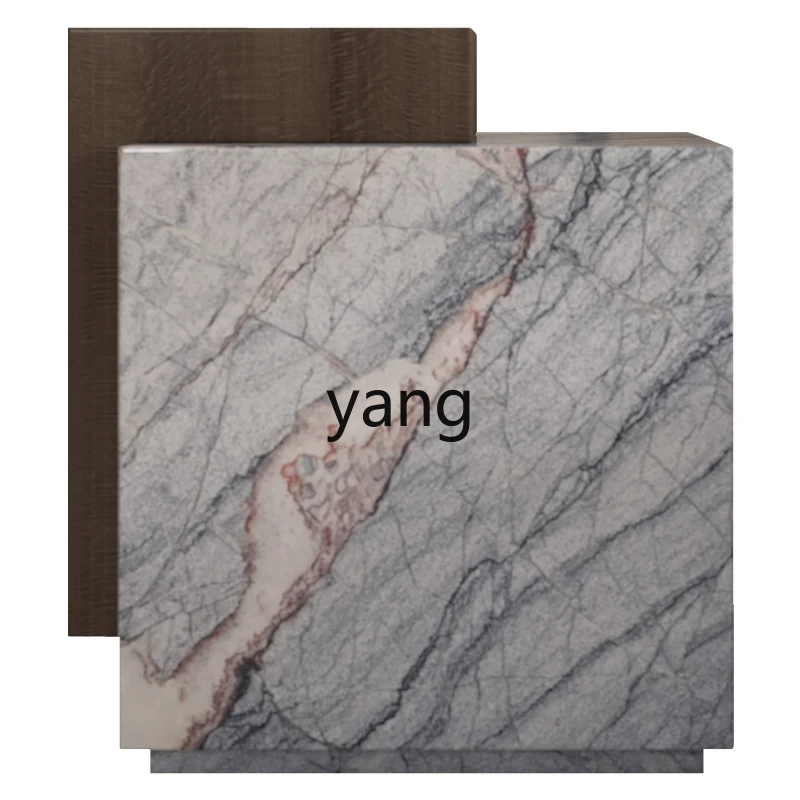 

xyy natural marble edge small apartment furniture living room solid wood corner small table