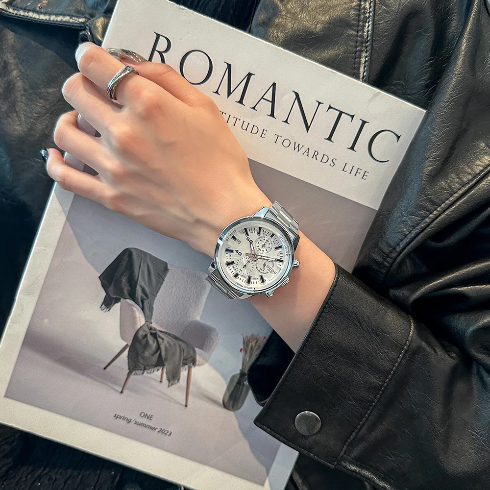 New Men'S And Women'S Watch, Stylish Steel Strap, Trendy And Sophisticated Wristwatch, Unisex Watch, Watch Accessory.