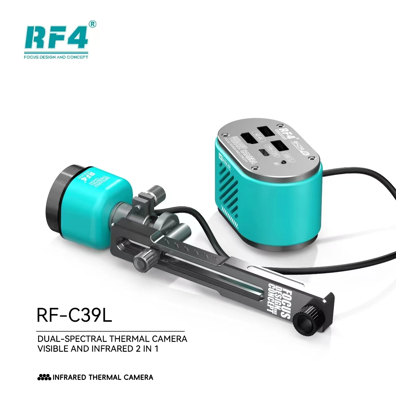 RF4 RF-C39L 4k Camera Dual-Spectral Thermal Imager With Fixed Trestle For Microscope Motherboard PCB Repair Analyzing Tools