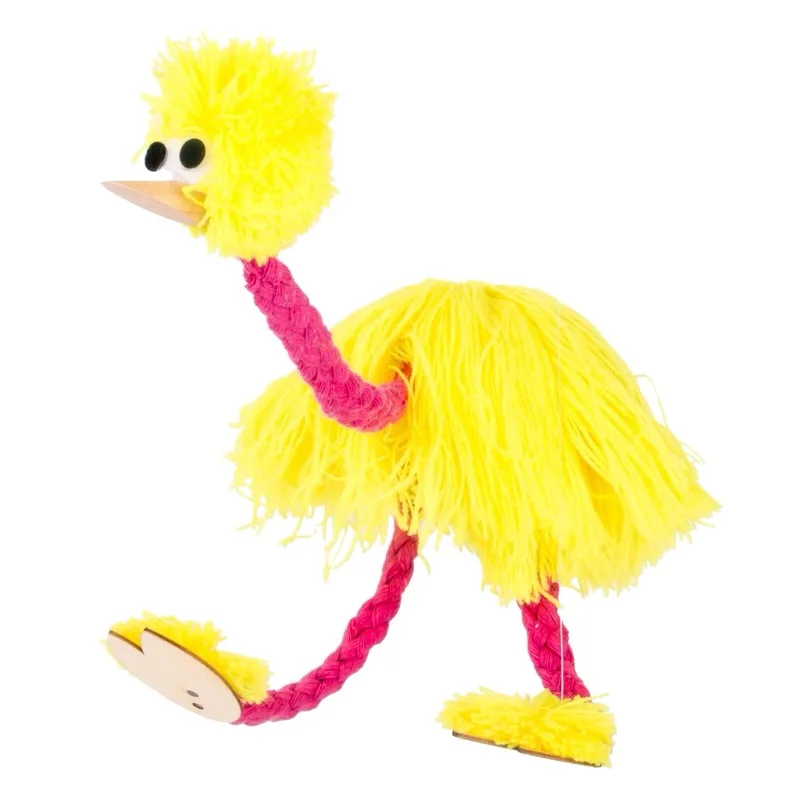 Puppet Ostrich Magic Tricks Handicraft Vintage Wire-controlled Puppetry Interactive Educational Toys For Children Kids Gift
