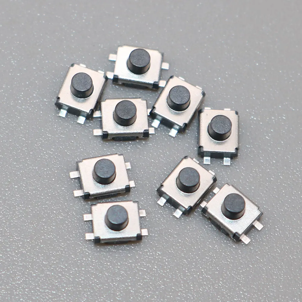 10/20/50 Stück Touch-Mikroschalter, SMD-Schalter, 4-polig, taktile Taktdruckschalter, 3 x 4 x 1,9 mm, 3 x 4 x 2,5 mm, Mini-Tasten – Detail 5