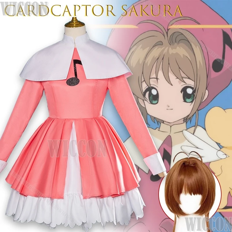 

Cardcaptor Sakura Cosplay Anime Character Outfit Sakura Kinomoto Musical Note Cosplay Costumes Outfit Hallowee Navidad Carnaval