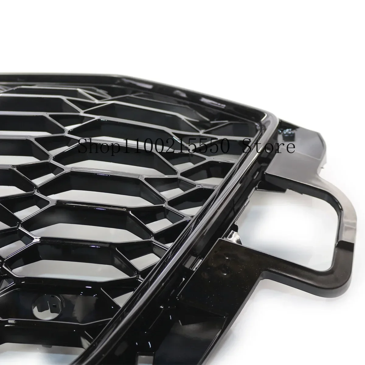 Glossy Black Car Honeycomb Front Grille Bumper Mesh Girll For AUDI A4L change RS4  2020 2021 2022