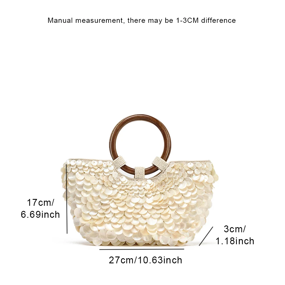 Novo high-end puro artesanal saco de concha natural bolsa de fadas bolsa feminina nicho subsourcing personalizado na moda saco dupla face