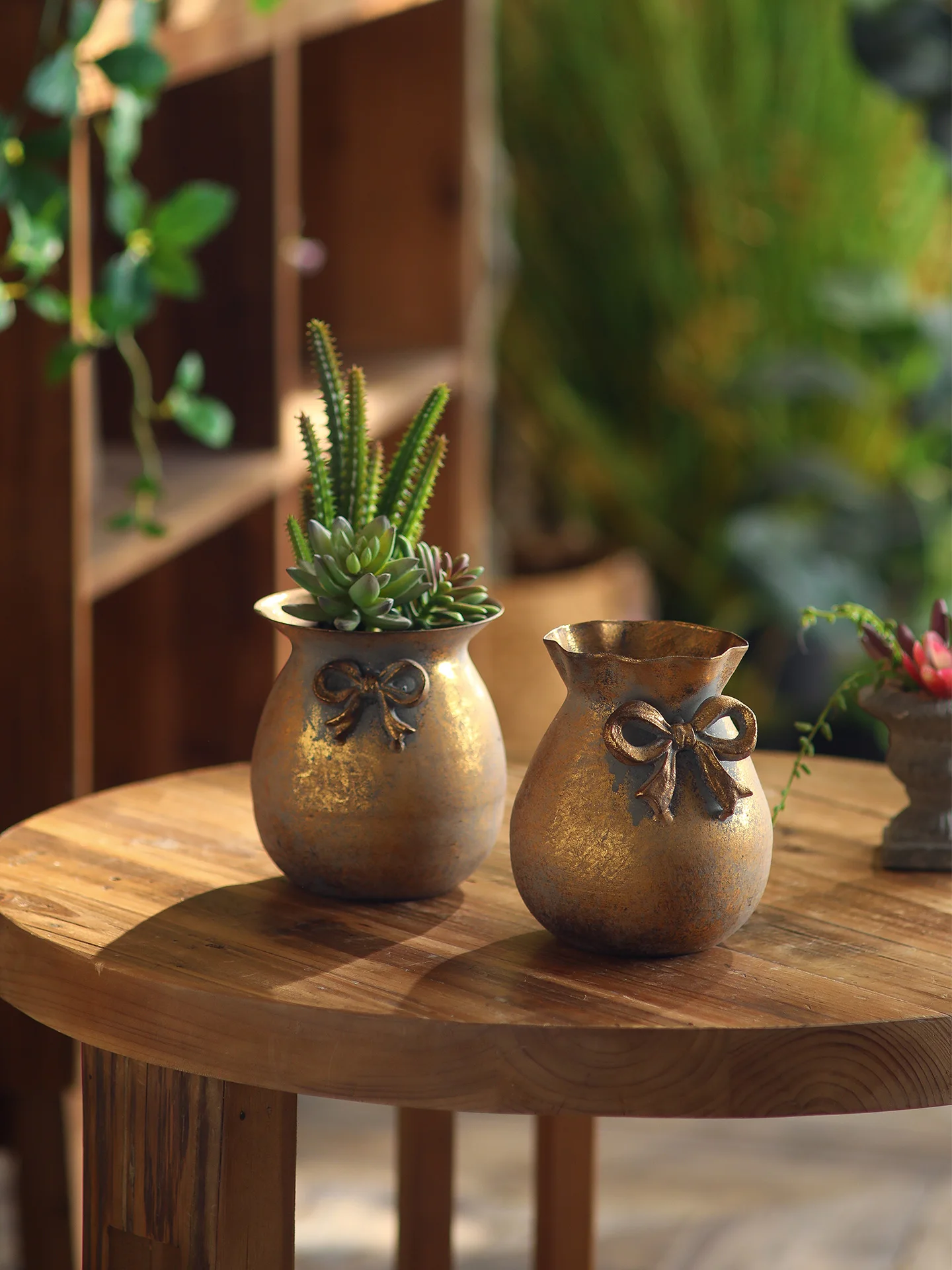 

Декоративная ваза в американском винтажном стиле с цветочным узором, ваби-саби, ретро, для отеля, кофейни, гостиной, прихожей, декора стола