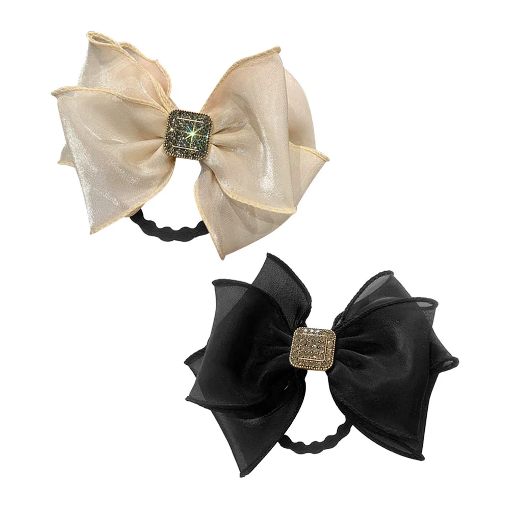 

2Pcs Butterfly Bow Hair Circles Flexible Lightweight Decorative Bows for Women Girls Hair Accessories Bows for Girls