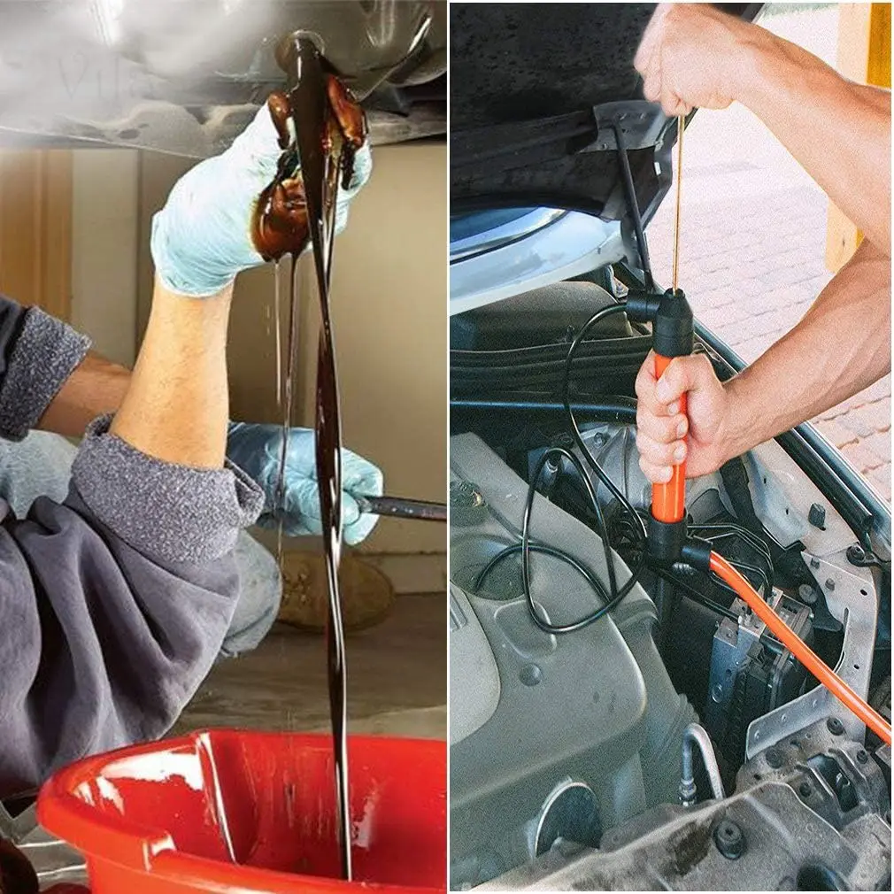 Portable Manual Oil Pump Hand Siphon Tube Liquid Gas Transfer Tool for Car Motorcycle Truck Petrol Diesel Water Extraction view 4