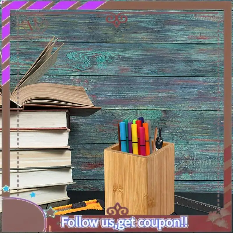 أحدث الخيزران الخشب مكتب حامل القلم الرصاص حامل متعدد الاستخدام قلم رصاص كأس وعاء منظم مكتب أصحاب قلم رصاص أصحاب القلم دائم