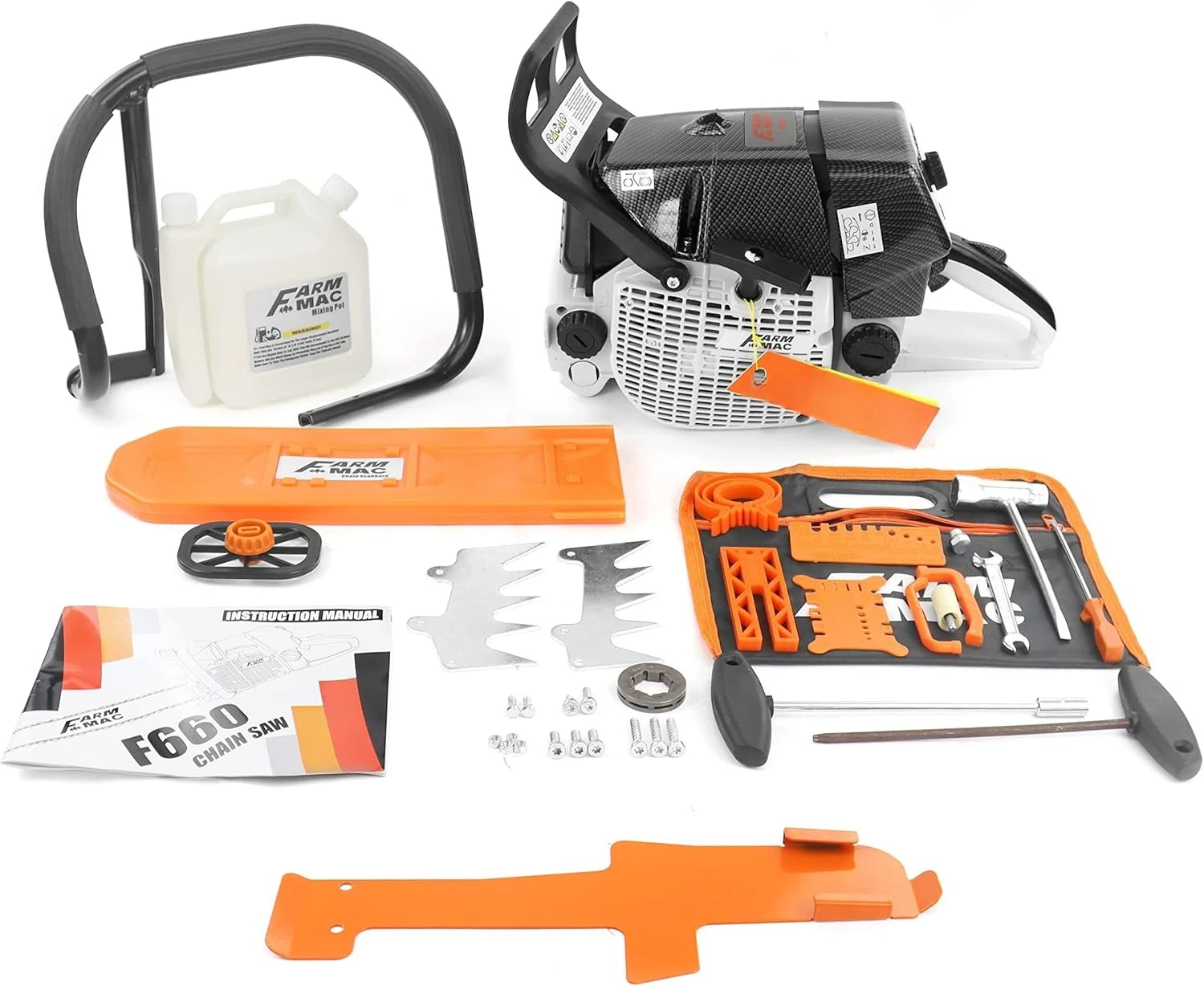 

F660VW Gas Chainsaw Powerhead, NEOTEC Chainsaw 92cc 2-Cycle Gasoline Power Chain Saws, 5.2KW 7HP Fit for 25/28/36 inch Bar