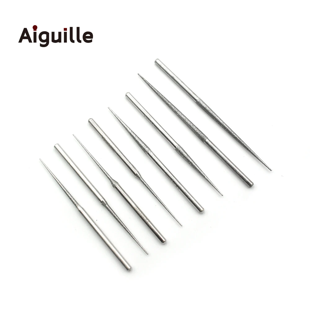 High quality 10pcs 150# Ultra-long diamond drilling bits 3x70mmx30mm diamond drilling Point grinding bits polishing bit