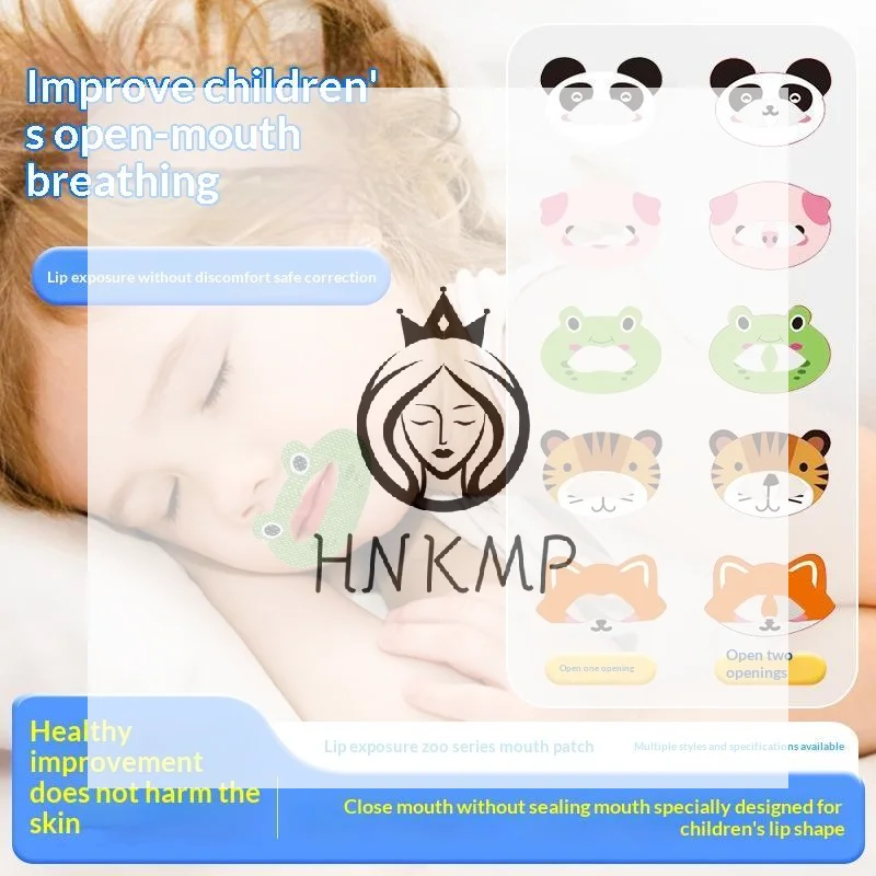 Kids Anti-Snoring Closed Mouth Stickers 30 Pcs Cartoon Soft Skin-Safe Patches for Peaceful Night Rest