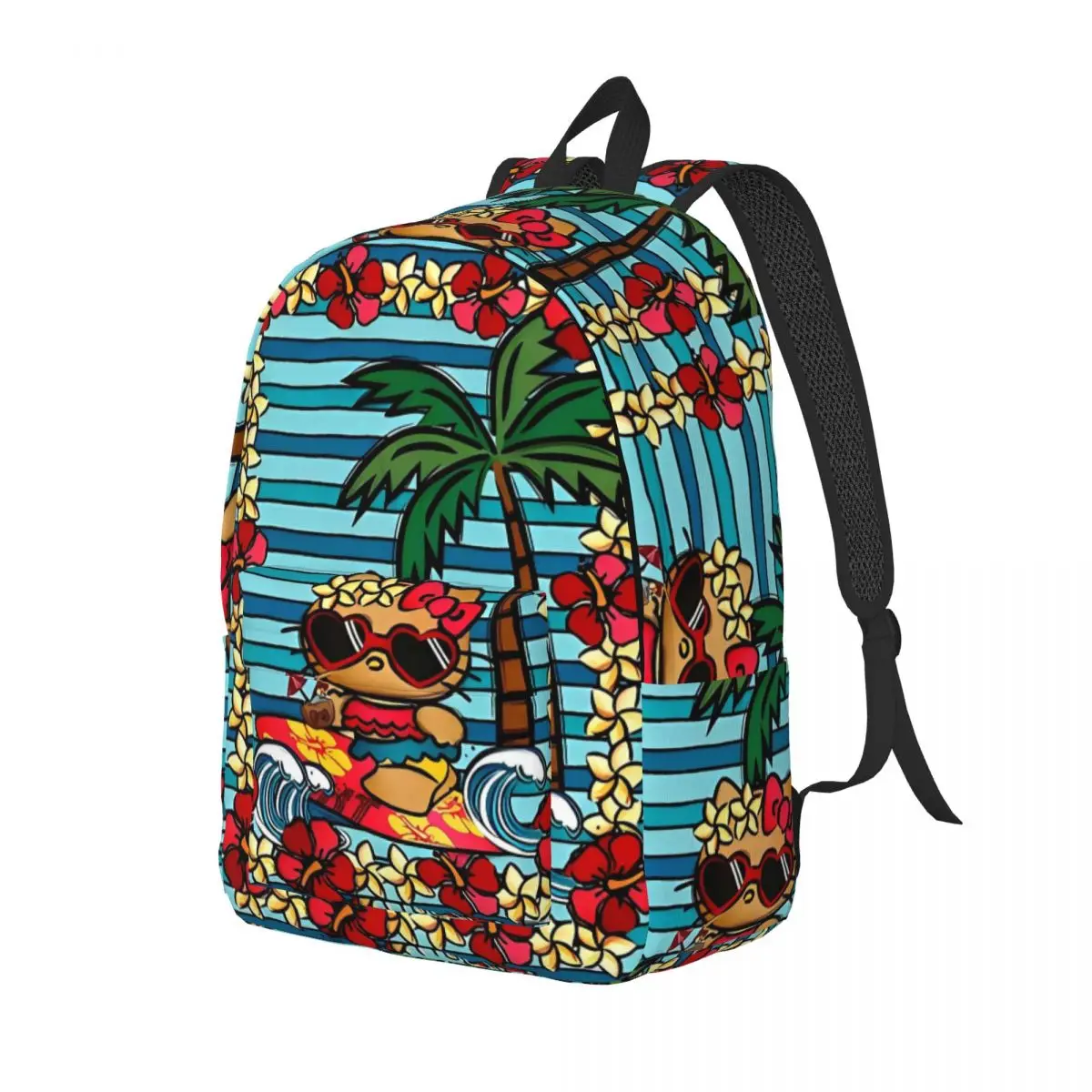 Hello Kitty Cute Cartoon Backpack Leisure Backpacks Teen Sport Print High School Bags Design Rucksack