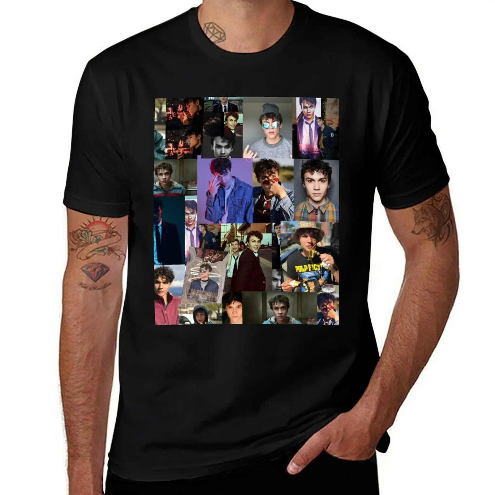 Benjamin Wadsworth Photo Collage Art T-Shirt Big and Tall Short Sleeve Tee T-Shirt