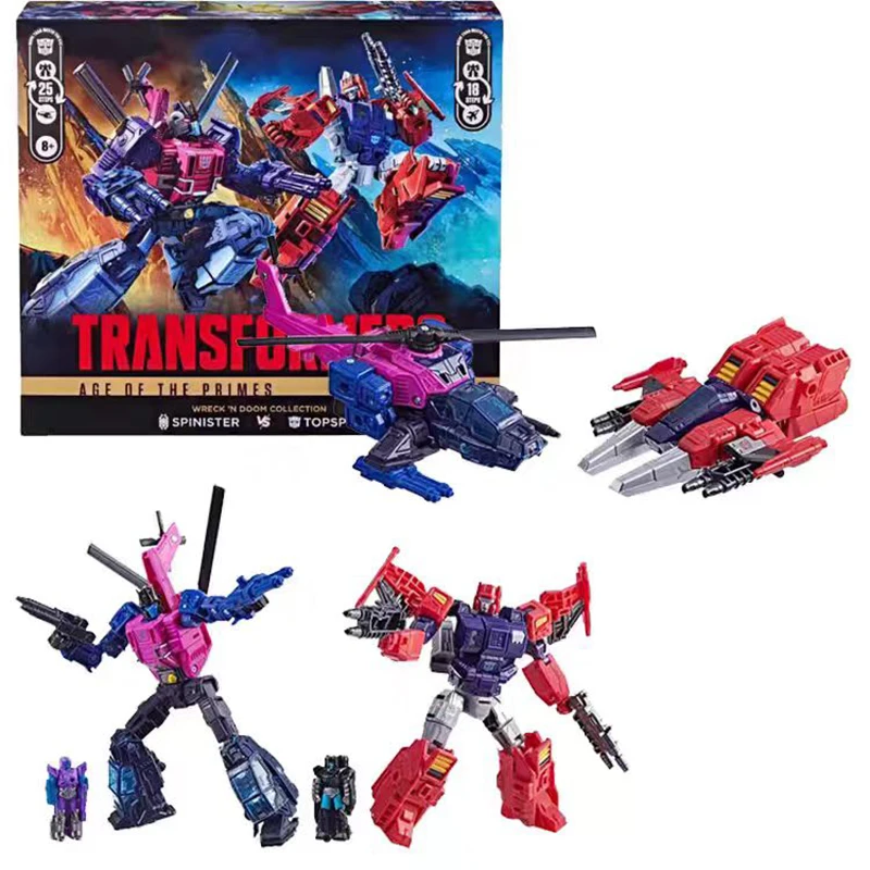 

New 2025 Hasbro Transformers The Wreckers Sandstorm Propeller Topspin Carnivac Iron Fist Action Figure Model Gift Toy Collection