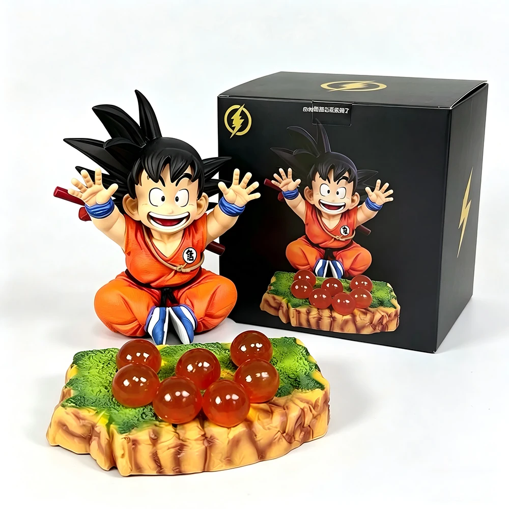 

12CM Son Gokuu Dragon Ball Figure Anime Dragon Ball Noodle Stopper Figure Golf Cool Model Toy Gift Collection Ornaments PVC