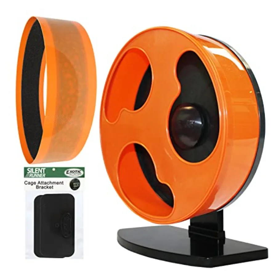 

Комплект для тренировок питомцев: бесшумное колесо Silent Runner 12 дюймов (стандартное) + песочная дорожка + крепление для клетки - для сахарных поссумов и самок крыс