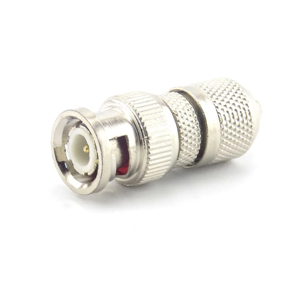 2pcs BNC Connector Male Coax Cabling for CCTV Camera Security System Surveillance System BNC Connector Adapter