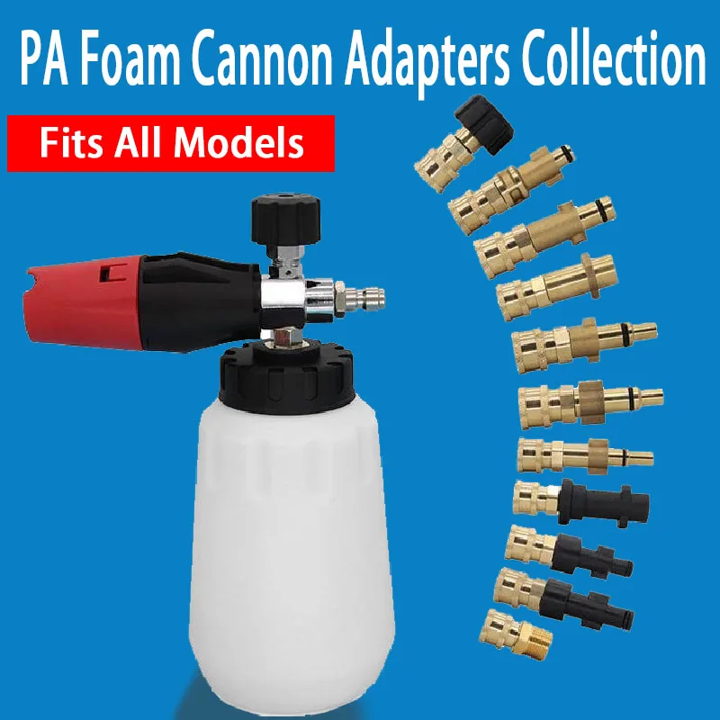 

Pressure Washer Foam Cannon Adapter 1/4" Quick Connect Coupler for Foam Lance to Karcher Nilfisk Lavor Bosch Wash Gun Adapter