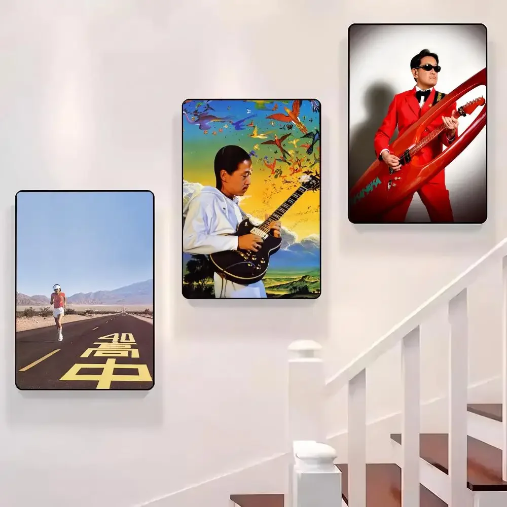 Rock Singer M-Masayoshi Takanaka Poster Sticky Wall Waterproof Home Living Room Bedroom Bar Aesthetic Decoration Perfect Gift